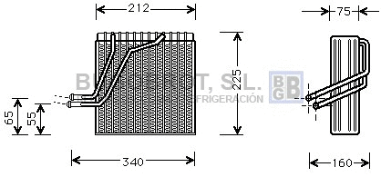 Évaporateur climatisation BUGOBROT 70-VWV030