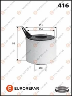 Filtre à air EUROREPAR 1613722780