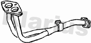 Tuyau d'échappement KLARIUS 301768