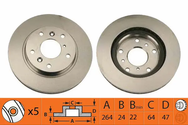 Disque de frein SB BR81101T
