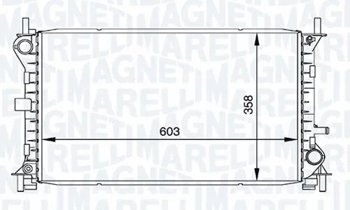 Radiateur, refroidissement du moteur MAGNETI MARELLI - BR RMM376720291