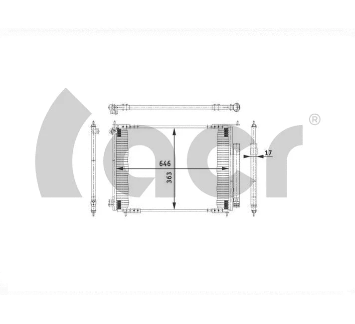 Condenseur, climatisation ACR 300609