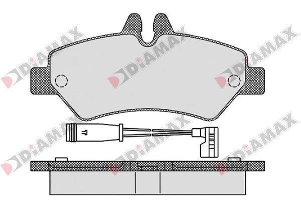 Kit de plaquettes de frein, frein à disque DIAMAX N09134