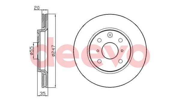 Disque de frein DEEVO BD17900