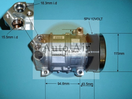 Compresseur, climatisation AUTO AIR GLOUCESTER 14-7488