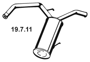 Silencieux arrière EBERSPÄCHER 19.7.11