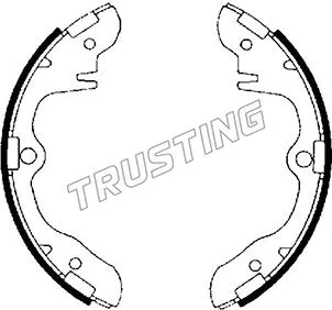 Jeu de mâchoires de frein TRUSTING 049.109