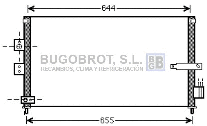Condenseur, climatisation BUGOBROT 62-HD5223