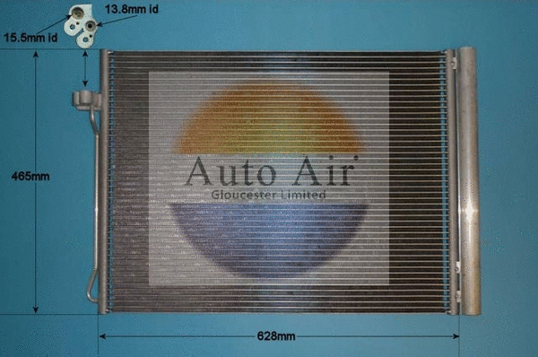 Condenseur, climatisation AUTO AIR GLOUCESTER 16-6107