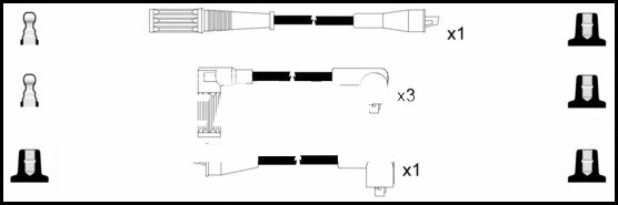 Kit de câbles d'allumage LEMARK HOES138
