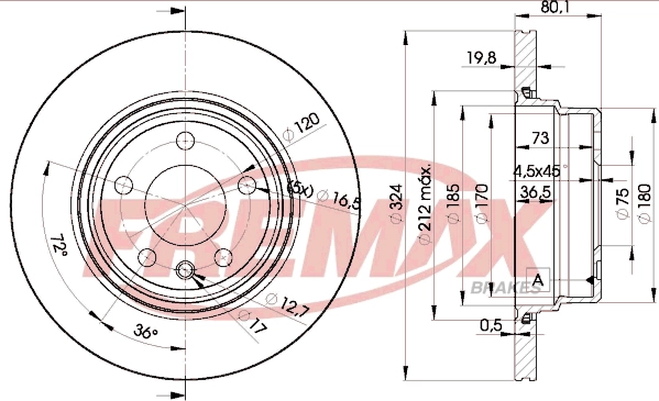 Disque de frein FREMAX BD-6849