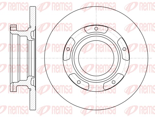 Disque de frein REMSA 61107.00