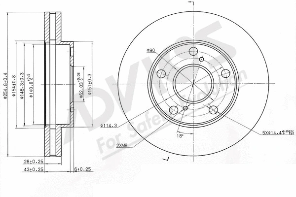 Disque de frein ADVICS-SEA A6F442
