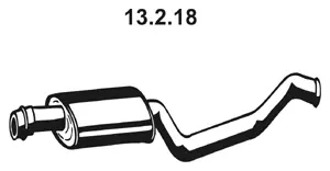 Silencieux avant EBERSPÄCHER 13.2.18