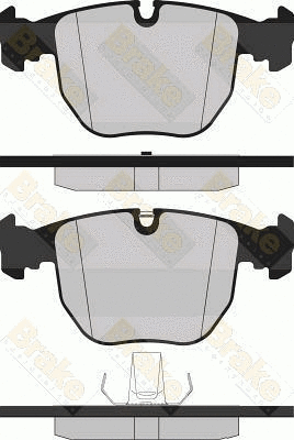Kit de plaquettes de frein, frein à disque Brake ENGINEERING PA1237