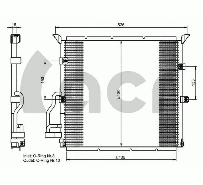 Condenseur, climatisation ACR 300605