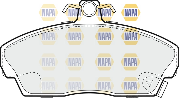 Kit de plaquettes de frein, frein à disque NAPA NBP1690