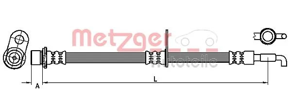 Flexible de frein METZGER 4110974