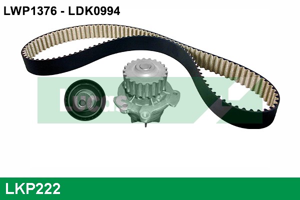 Pompe à eau + kit de courroie crantée LUCAS LKP222