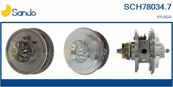 Groupe carter, turbocompresseur SANDO SCH78034.7