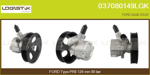 Pompe hydraulique, direction LGK 037080149LGK