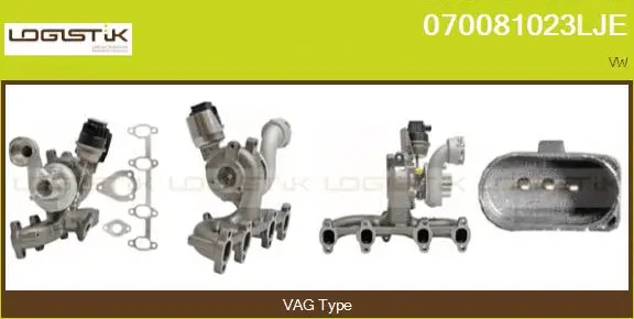 Turbocompresseur, suralimentation LGK 070081023LJE