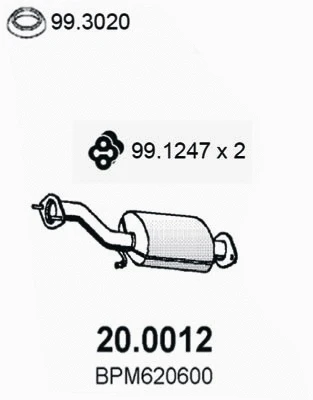 Catalyseur ASSO 20.0012