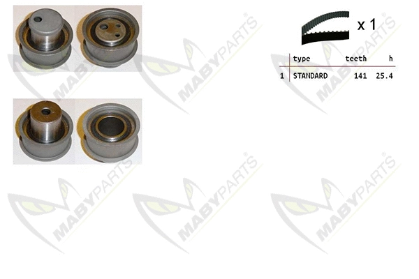 Kit de courroie crantée MABYPARTS OBK010393