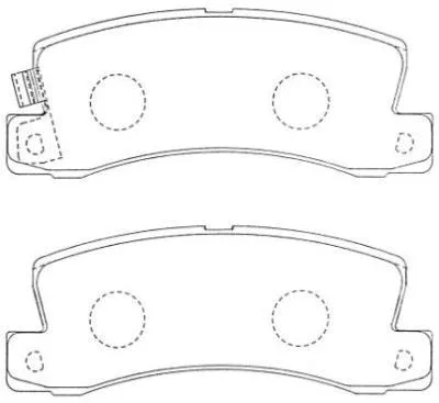 Kit de plaquettes de frein, frein à disque AISIN ASN-207F