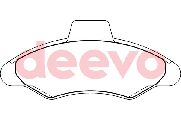 Kit de plaquettes de frein, frein à disque DEEVO BP54560