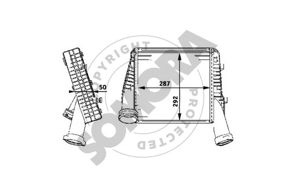 Refroidisseur d'air de suralimentation SOMORA 358545R