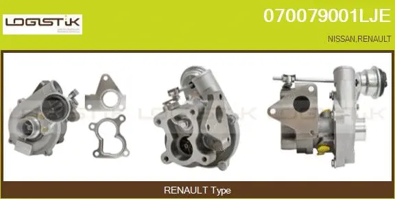 Turbocompresseur, suralimentation LGK 070079001LJE