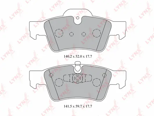 Kit de plaquettes de frein, frein à disque LYNXAUTO BD-5332