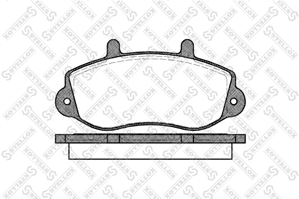 Kit de plaquettes de frein, frein à disque STELLOX 688 000-SX