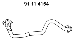 Tuyau d'échappement EBERSPÄCHER 91 11 4154