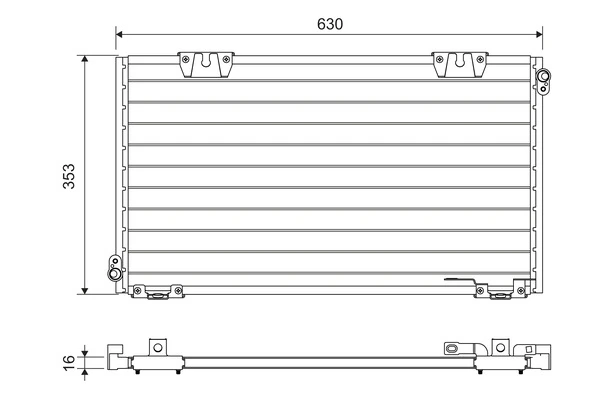 Condenseur, climatisation VALEO 818104