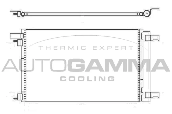 Condenseur, climatisation AUTOGAMMA 107026