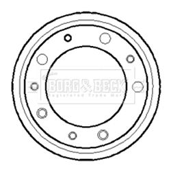 Tambour de frein BORG & BECK BBR7029