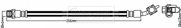 Flexible de frein BORG & BECK BBH8112