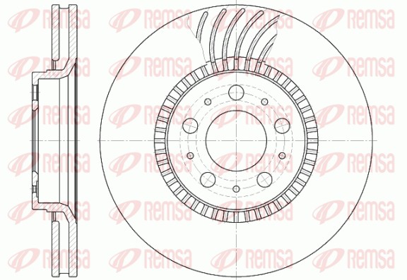 Disque de frein REMSA 6591.10