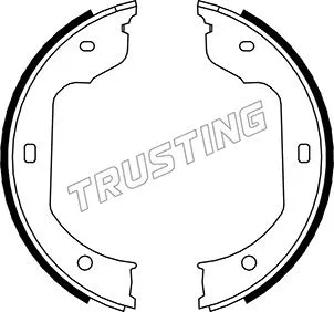 Jeu de mâchoires de frein, frein de stationnement TRUSTING 019.029