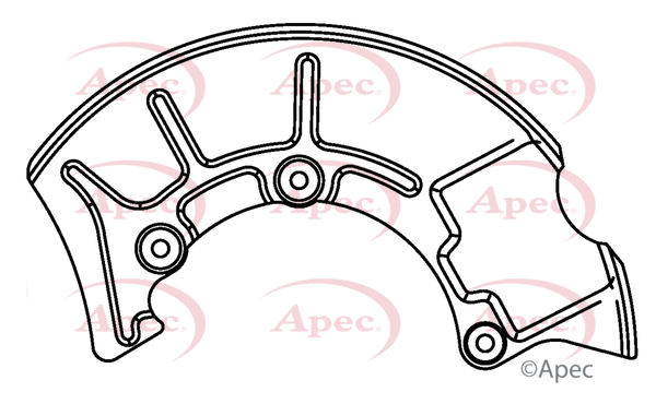Déflecteur, disque de frein APEC ASG1043
