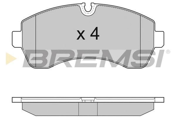 Kit de plaquettes de frein, frein à disque BREMSI BP3290