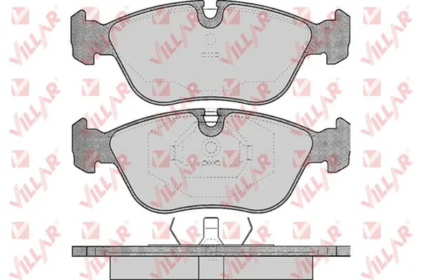 Kit de plaquettes de frein, frein à disque VILLAR 626.0436