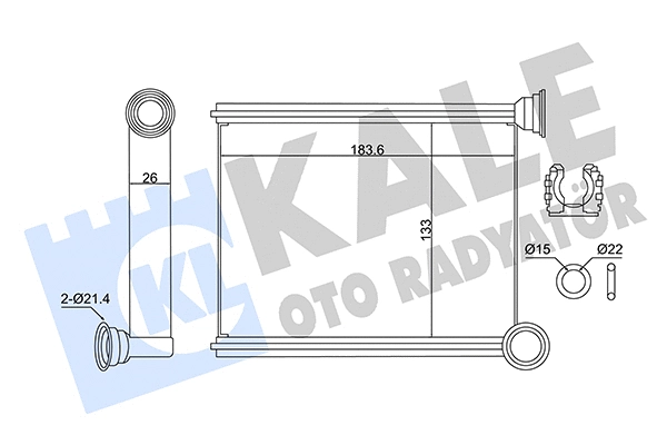 Système de chauffage KALE OTO RADYATÖR 346420