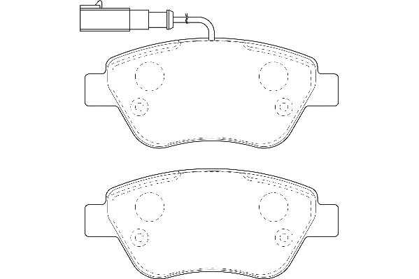 Kit de plaquettes de frein, frein à disque Omnicraft 2134886