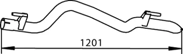Tuyau d'échappement DINEX 74517