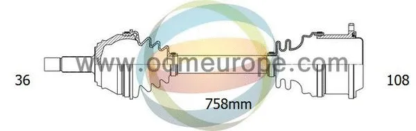Arbre de transmission 4X4 ESTANFI EST-18-212530