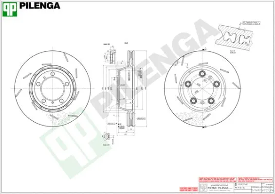 Disque de frein PILENGA V1707L