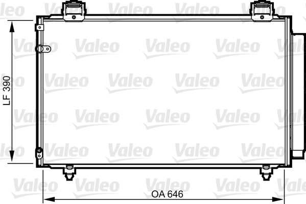 Condenseur, climatisation VALEO 814208
